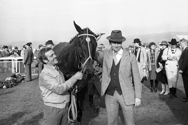 Trainer Nicky Henderson with See You Then (right) at Cheltenham 