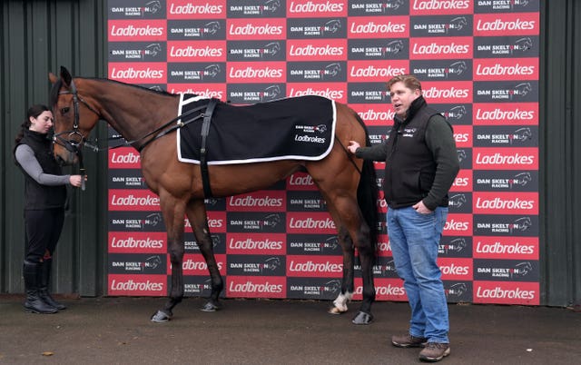 Dan Skelton with The New Lion, one of his big hopes