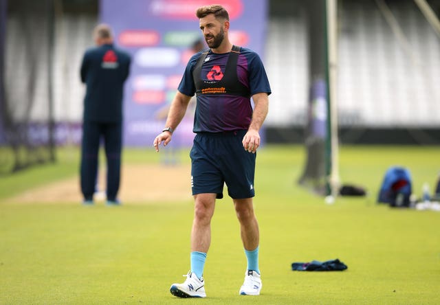 Liam Plunkett during a nets session at the Oval 