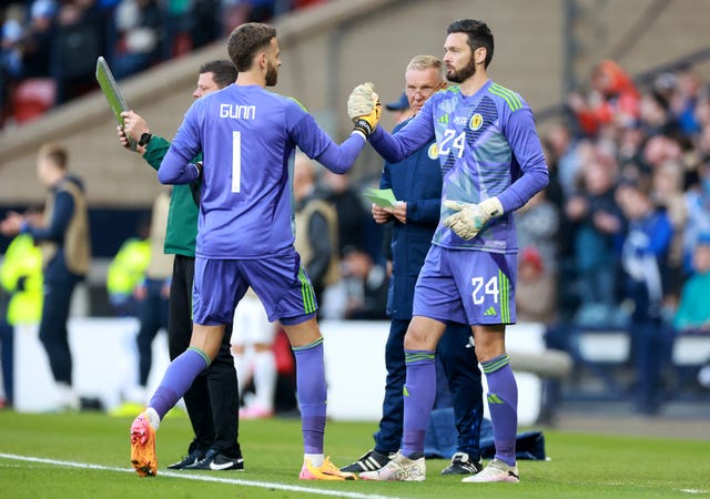 Angus Gunn and Craig Gordon