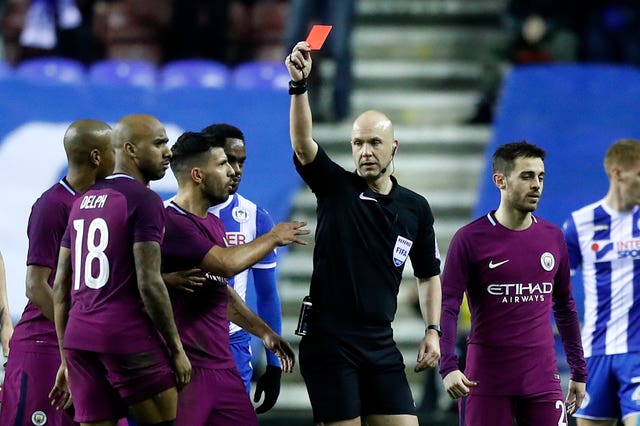 Fabian Delph''s red card was followed by an altercation involving both managers