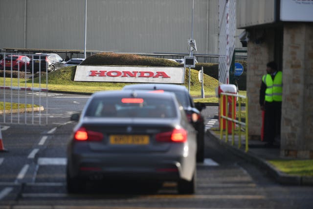 A general view of the Honda plant in Swindon