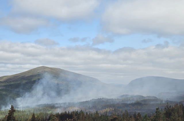 The wildfire in the Cairngorms