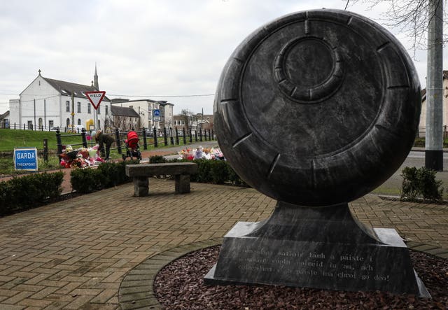 Fiona Pender memorial in Tullamore