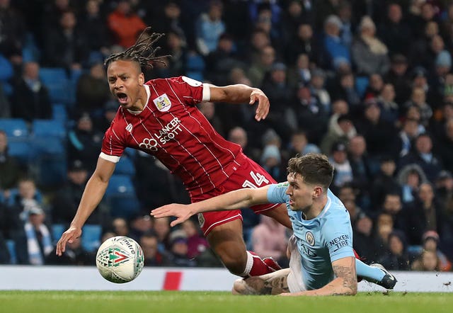 John Stones conceded the penalty that allowed Bobby Reid (pictured) to open the scoring for the Robins