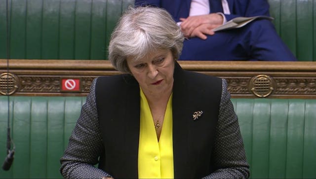 Former prime minister Theresa May