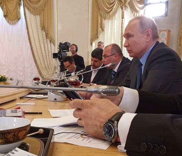 Russian President Vladimir Putin (Clive Marshall/PA)