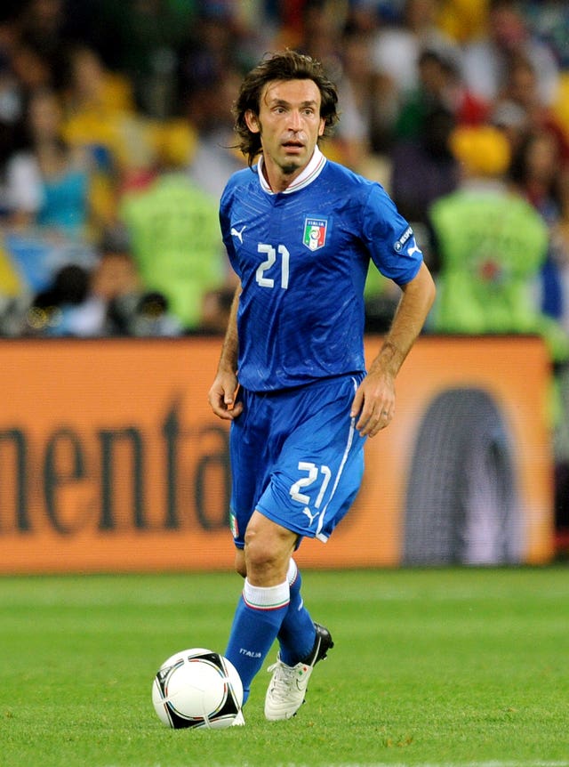 Italy’s Andrea Pirlo, playing against England in Euro 2012