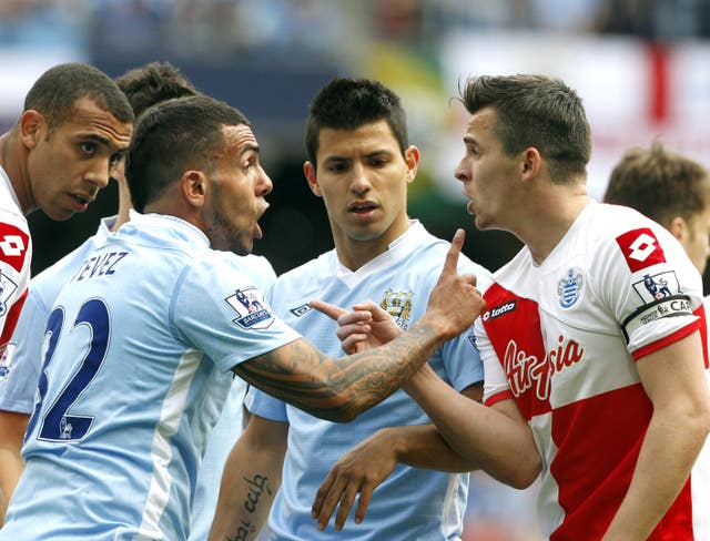 The sending off of Joey Barton (right) eventually caught up with the visitors