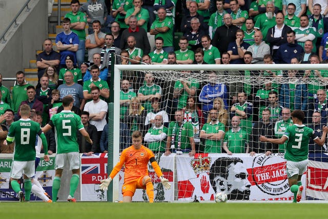 Bailey Peacock-Farrell was making his Northern Ireland debut