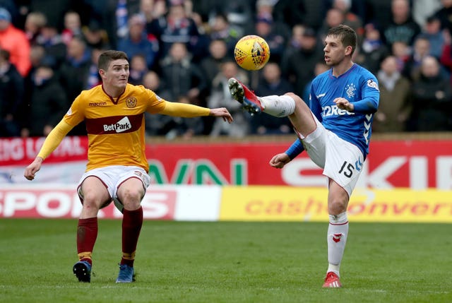 Motherwell forward Jake Hastie, left, has signed a pre-contract with Rangers