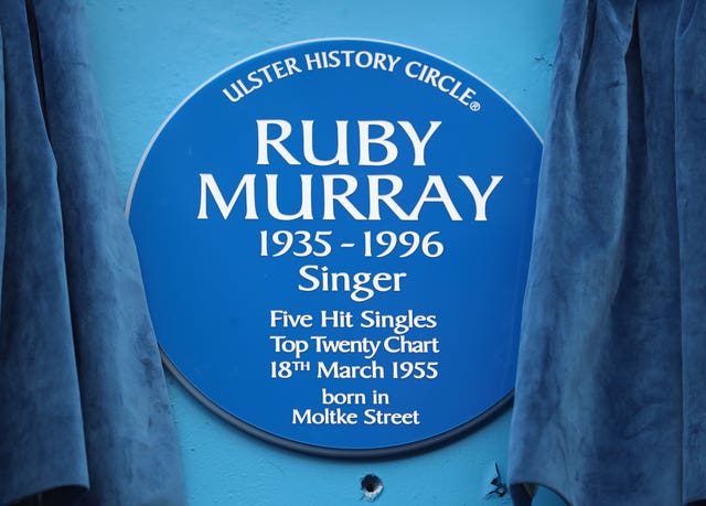 Blue plaque for Ruby Murray