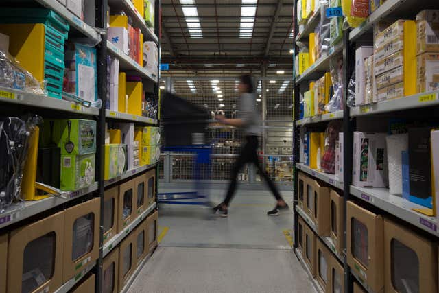 An Amazon warehouse