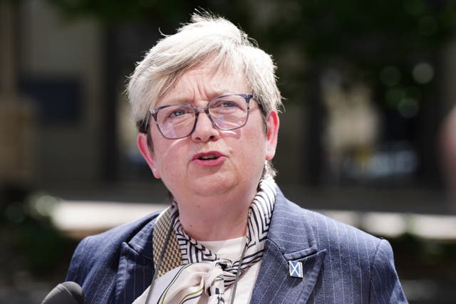 Former SNP MP Joanna Cherry KC speaking to the media outside the Edinburgh Marriott Hotel Holyrood