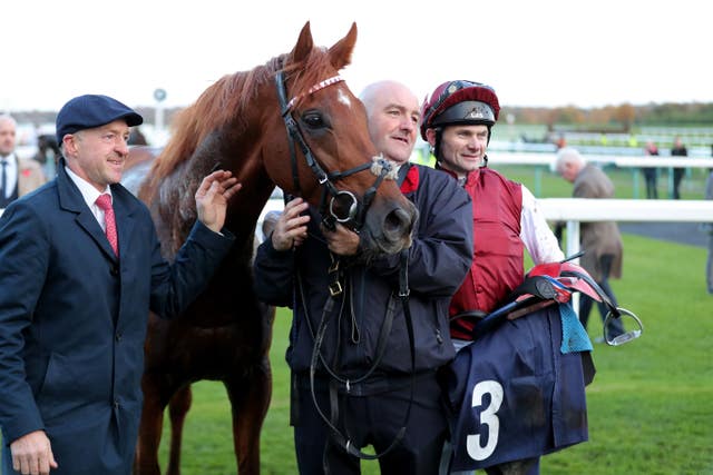Royal Line and Robert Havlin after winning the Marathonbet November Handicap
