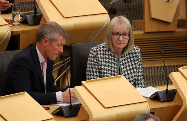 Beatrice Wishart and Willie Rennie