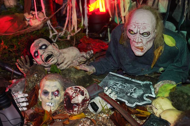 A view of Ken Carraher’s Halloween House of Horrors in Killiney, Dublin