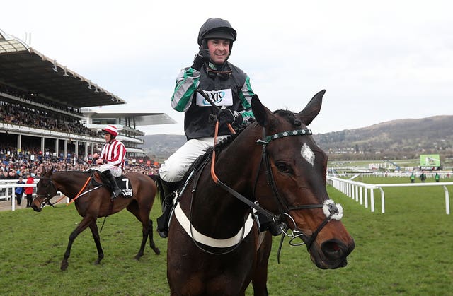 Altior and Nico de Boinville after winning the Queen Mother Champion Chase