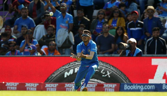 India’s Yuzvendra Chahal catches Afghanistan’s Rahmat Shah