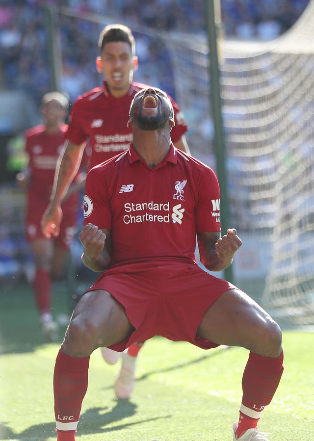 Wijnaldum hit Liverpool's opener in the second half