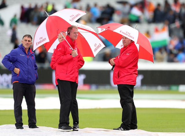 Rain has been a familiar sight at the World Cup (Martin Rickett/PA)