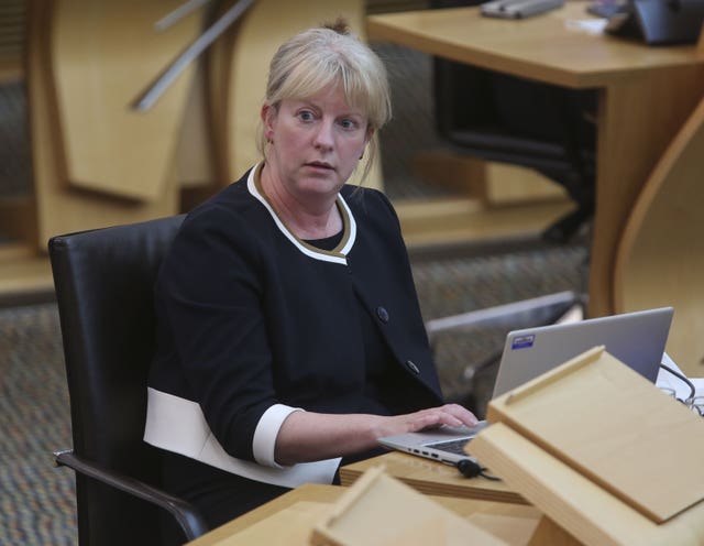 Shona Robison in Holyrood
