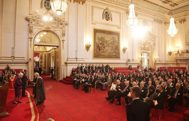 The Buckingham Palace ballroom where the CHOGM opening ceremony will take place (Yui Mok/PA)