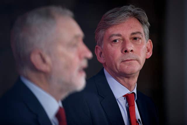 Jeremy Corbyn and Scottish Labour leader Richard Leonard will face pressure to back single market membership during the annual conference (John Linton/PA) 