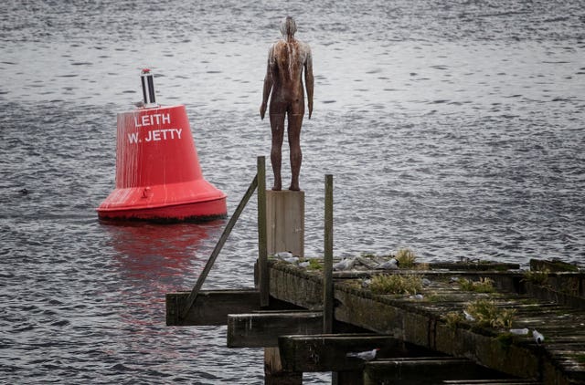 Antony Gormley's 6 Times installation, Edinburgh