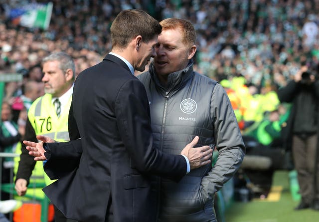 Celtic manager Neil Lennon got the better of Rangers counterpart Steven Gerrard 