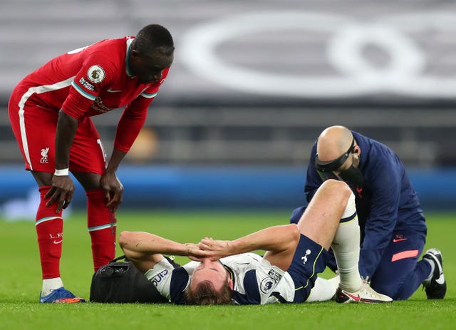 Harry Kane suffered injury against Liverpool