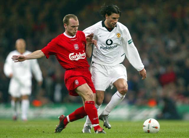 Danny Murphy, left, played for Liverpool between 1997 and 2004