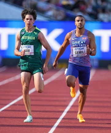 Adam Gemili, right