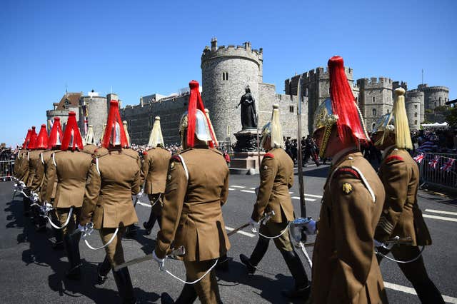 The rehearsal took place after the news was confirmed that Meghan Markle's father is uable to make it to the big day (Kirsty O'Connor/PA)