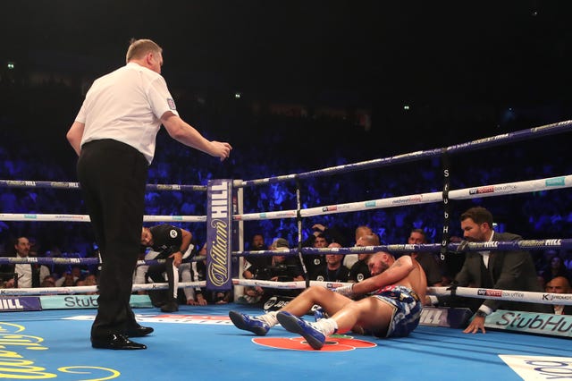 Tony Bellew was devastatingly knocked out in his career swansong (Nick Potts/PA)