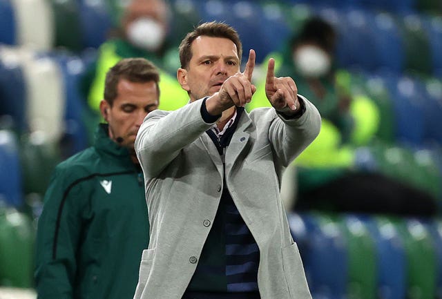 Slovakia head coach Stefan Tarkovic