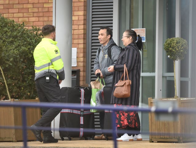 People leave Kents Hill Park Training and Conference Centre