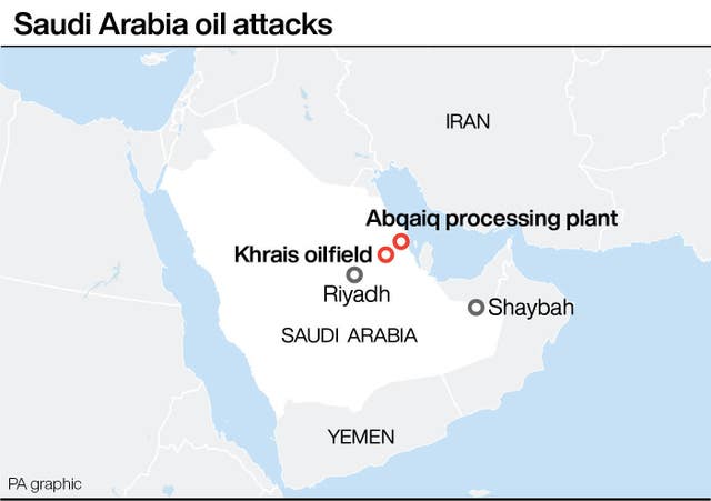 Saudi Arabia oil attacks.