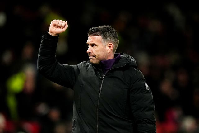 Wolves manager Rob Edwards salutes the fans