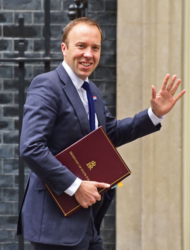 Health Secretary Matt Hancock