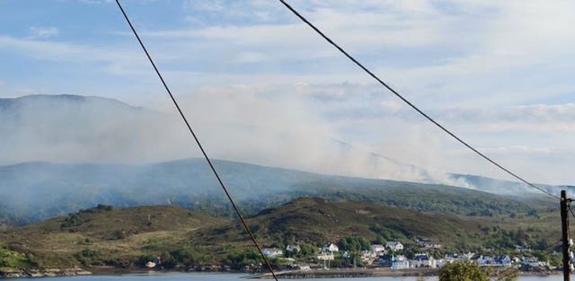 Wildfire on the Isle of Skye