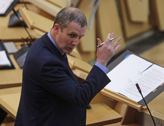 Michael Matheson in Holyrood