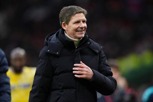 Crystal Palace manager Oliver Glasner after the Premier League match at Old Trafford, Manchester.