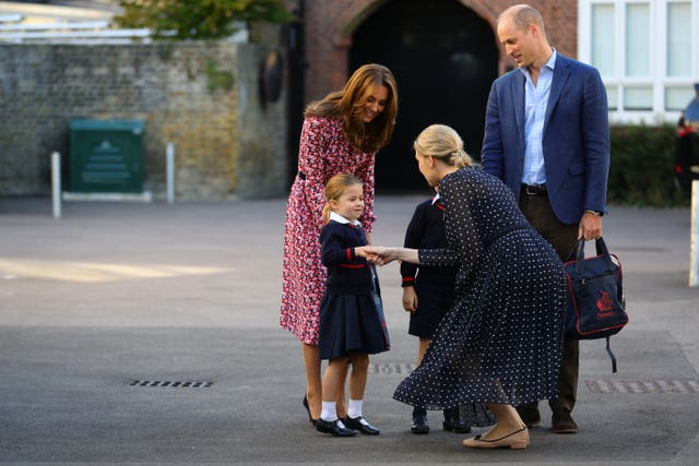Princess Charlotte's first day at school