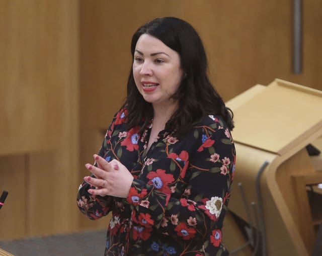 Monica Lennon in Holyrood