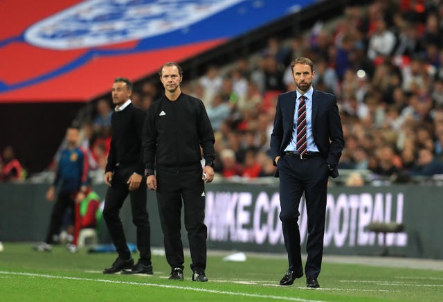 Gareth Southgate (right) also felt England deserved a draw