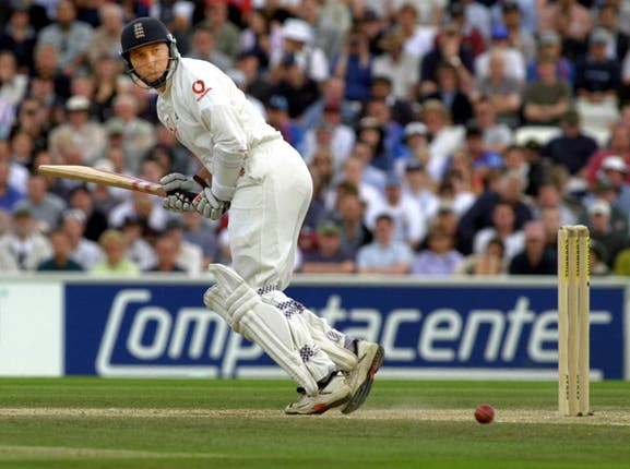 Michael Atherton was key to England's run chase against New Zealand in Christchurch in 1997