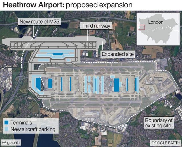 Heathrow map