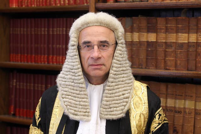 Sir Brian Leveson. who will hear a challenge against the release of John Worboys (Lewis Whyld/PA)