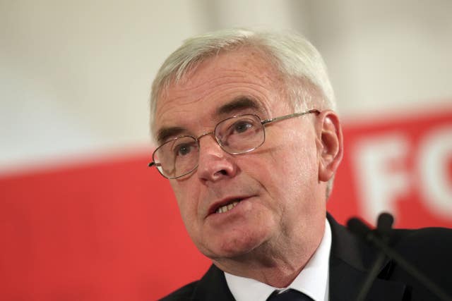 John McDonnell paid more than £24,000 in tax in 2016/17 (Steve Parsons/PA)